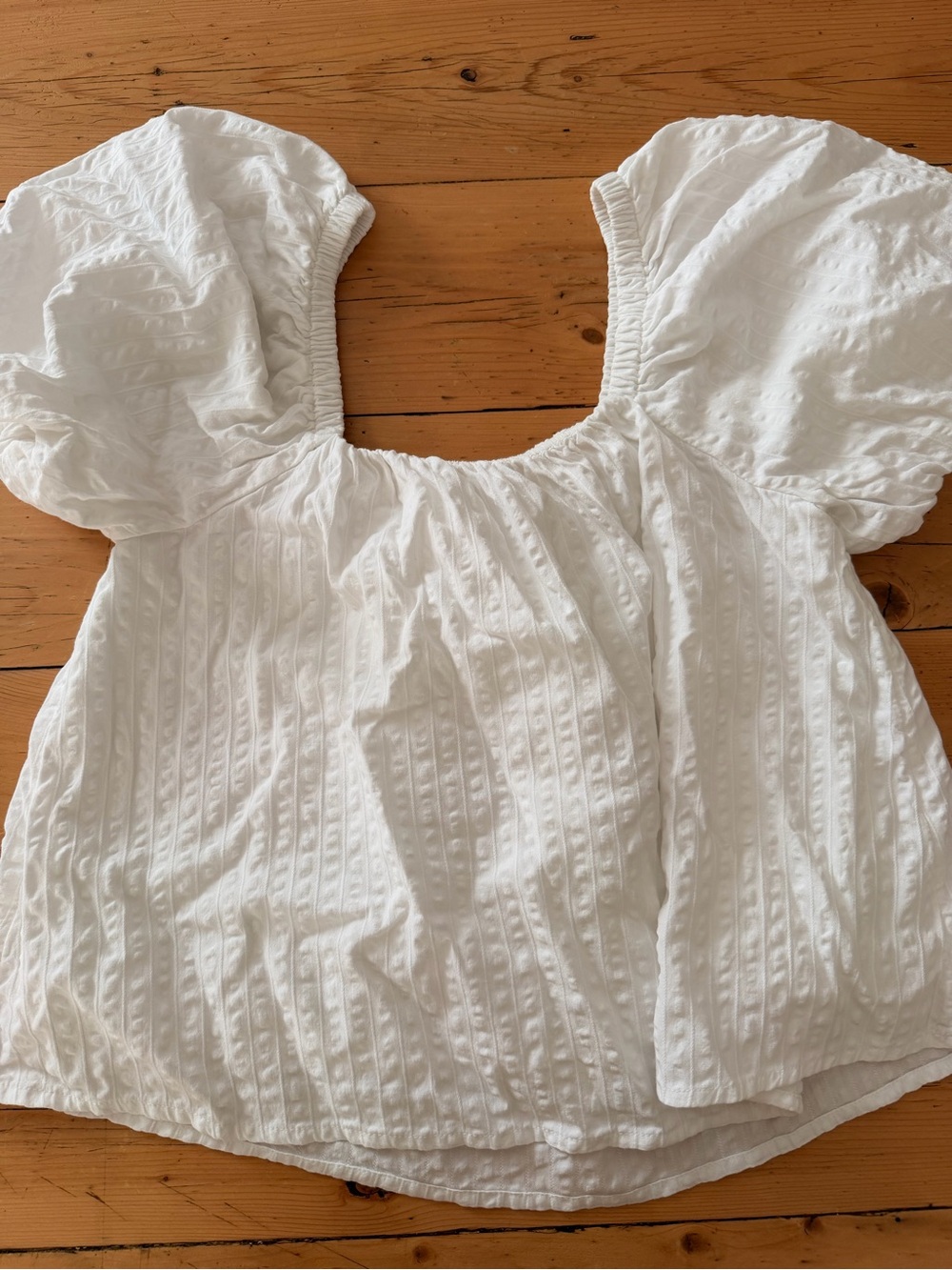 White Peplum Shirt